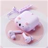 Ttbesmi Carino Kids Rosa True Wireless Auricolari Ragazze per Bambini per Bambini per la Scuola Auricolari con Custodia per iPhone Android Kawaii Cuffie Kid Bluetooht Auricolari per piccoli canali