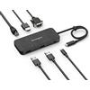 Kensington SD1650p Docking Station Portatile e Compatta con Porta USB-C Singola da 4K, HDMI, compatibile con dispositivi Apple/Chrome OS/Windows 7 (K34020WW), Black