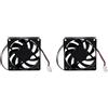 Giwnhvx 2 x Ventola di raffreddamento della del computer 3PIN 12V 7CM 70MM Ventola di raffreddamento del processore PC