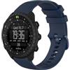 GIOPUEY Cinturini Compatibile con Suunto Core 2, Morbido Silicone Cinturino [Resistente all'Usura] [Traspirante] - Dark Blue