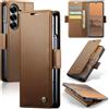 Phernykas Custodia a Libro Portafoglio per Z Fold 7, RFID Magnetica | 3 Slot - Per Pendolarismo, Flip Cover Doppia Fibbia Laterale, Pelle PU Anti-Macchia, Supporto, Lavoro, Telefono Libretto
