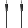 Hama 205262 - Cavo audio jack da 3,5 mm maschio a jack da 3,5 mm maschio stereo da 1,5 m, nero