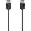Hama Displayport Cable - Cavo DP 1,5 m 1,2 (cavo DisplayPort Ultra HD 8k a 120 Hz, cavo monitor con guaina in plastica, cavo DisplayPort per collegare PC/Notebook a monitor, TV o proiettore)