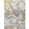 RugVista Antonie Tappeto, 200 x 300 cm, Chiaro Grigio/D'oro | Moderni, Rettangolare, Pelo medio, Lavabile solo a secco, Oeko-Tex 100, Soggiorno, Camera da letto, Cucina