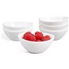 LaGlint Set da 6 Ciotoline Mini 90ml in Vetro Opale Bianco, Piattini per Salse e Salsa di Soia, Ideali per BBQ, Sushi, Insalate, Contorni, Spuntini, Cene e Feste