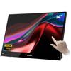 Verbatim Portable 14" FHD Touch Monitor LIGHT Monitor portatile Nero 35,6 cm