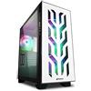 Non di marca CASE Gaming Sharkoon Elite Shark CA300T RGB ATX Vetro Temperato Bianco PC
