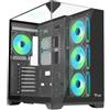Non di marca CASE Gaming ITEK DARK CAVE PANO - NO Alimentatore - ARGB FAN - NERO (itgcadcpab)