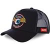 Von Dutch Cappello Uomo e Donna, Trucker Rag, Nero Blk | Unisex, Adulto 55,5-60cm, Chiusura Snapback, Rete rigida, Visiera curva, Vintage