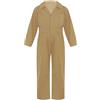 renvena Tuta da Lavoro Bambini Tuta Intera a Manica Lunga Salopette Tute Meccanica con Colletto Cerniera Monopezzo Jumpsuit Pagliaccetto Uniforme da Pilota A Cachi 11-12 Anni