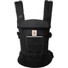 Ergobaby Marsupio Adapt per neonati e bambini 0 a 48 mesi | 3-Positionen SoftFlex Mesh Ergonomische Babybauchtrage Rückentrage Baby-Tragetasche, 3,2-20,4kg, Onyx Black