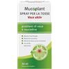 Dr. Thiess Dr Theiss Mucoplant Voce aktiv - Spray per Alleviare Mal di gola e Tosse Secca Adulti 30ml Fluido con Miele e Acido Ialuronico e Ingredienti Vegetali