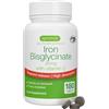 Igennus Healthcare Nutrition Igennus Ferro Bisglicinato 20mg con Vitamina C 100mg, 180 Compresse Vegane | Ferro Chelato ad Alto Assorbimento e Rilascio Mirato, Delicato sullo Stomaco, Ingredienti Puri, Scorta per 6 Mesi