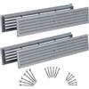 Steinberg14 2pz, Griglie di Ventilazione per Porte 450 x 92 mm - Grigia Griglie di Aerazione per Porte Interna - Griglie di Scarico Dell'aria in Plastica Bifacciali con Viti, di Steinberg14