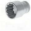 GEDORE Inserto per Chiave a Bussola, Attacco 1/2 pollici, 12.5 mm, Bocca Dodecagonale, Chiave a Bussola 24 mm, Utensile, D 19 24, Acciaio Cromato