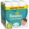Pampers Active Baby Nappies 6X128 13-18 Kg