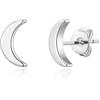 Philip Jones Orecchini a forma di luna placcati in argento