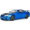 SOLIDO 1:43 Nissan Skyline GT-R (BNR34) con NISMO Parts Bayside Blue 2005
