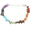 Eurowagens Reiki Naturale Pietra 7 Chakra Braccialetti Curative Cristallo Scheggiato