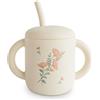 Mushie Silicone Training Cup Pink Flowers 1 pz