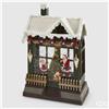 EDG Enzo De Gasperi Diorama Casetta Natalizia LED H26 cm con Musica e Movimento - Decorazione di Natale