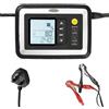Ring RSC612 8A Caricabatterie intelligente da 12 V, per veicoli fino a 3,5 l e per tutti i tipi di batteria incluse batterie start/stop, con 7 livelli di ricarica e funzione di riparazione della batteria, 4 test diagnostici