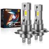 DeveChos H7 LED per Auto 60W: 18000LM 6500K Bianco - Lampadine h7 | Sostituzione per Alogena - Abbagliante e Anabbagliante per Fari