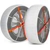 AutoSock HP 645 | Calze da neve | Calze per auto | Catene da neve tessili | Cert. EN16662-1 | Montaggio rapido in 3 fasi| Catene da neve alternative