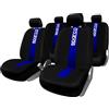 Sparco Set completo SPC1011 coprisedili blu per auto universali anteriori e posteriori