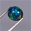 Cabochon Di Opale Nero Etiope Naturale Multi Fuoco Rotondo Pietra Preziosa 6x6MM