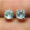 925 Sterling Silver Acquamarina Taglio Rotondo Gemma 925 Sterling Silver Donna Design Orecchini A