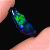 Opale Etiope Nero Grezzo Lucido Forma Fantasia Pietra Preziosa 4.00 CTS
