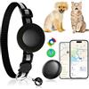 JTLEU Collare GPS Gatto,GPS per Cani Senza Abbonamento con IOS che Android | Localizzatore Tag per Animali Impermeabile IP67 Collare con Fibbia per Gattini Cani di Piccola Taglia Leggero & Confortevole