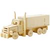 Georgie Porgy Puzzle in legno 3D per camion, modello artigianale in legno, giocattolo per bambini (JP245 camion, 38 pezzi)