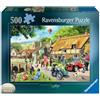 Ravensburger Summer Village - Puzzle da 500 pezzi, di grandi dimensioni, per adulti e bambini dai 10 anni in su