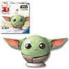 Ravensburger - Puzzle 3D Grogu con orecchie 77 pezzi, Puzzle 6+ anni | Puzzle 3D da 77 pezzi per bambini dai 6 anni, Grogu con orecchie, collezione Star Wars, gioco divertente, ideale come regalo.