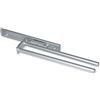 Emuca 7086862 Supporto Portasciugamani Estraibile con 2 Bracci, Grigio (Alluminio), 310 mm