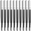 NGCG 424 ricariche per penna gel nera blu di ricambio per penna retrattile in metallo ricariche neutre forniture per ufficio scuola 10 ricariche per penna retrattile sostituzione apprendimento cancelleria