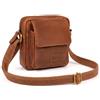 ROYALZ Borsello Tracolla vera Pelle per Uomo Borsa Piccola vero Cuoio Stile Vintage di Qualità Massaner Elegante Mini
