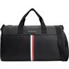 Tommy Hilfiger Uomo Borsa da Viaggio Weekender Metro Duffle con Tracolla, Nero (Black), Taglia Unica