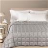 Caleffi Trapunta Leggerissima In Raso Jacquard Minerva Matrimoniale Dreaming Tortora Caleffi