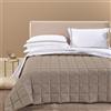Caleffi Trapunta Leggerissima MATRIMONIALE Gemma MOKA Raso Jacquard Caleffi