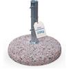 Tomaino - Base per Ombrellone in Cemento con Fusto in Ferro - Porta Ombrelloni da Esterno con Palo Centrale Resistente Anti Ribaltamento - Base Ombrellone da Giardino 25kg