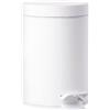 F&H Com A/S Zone Denmark Pedaleimer Solo, Treteimer, Mülleimer, Kosmetikeimer, Badeimer, Stahl, White, 3 L, 330169