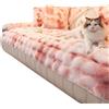 JORTUIO Peluche Copridivano 1 2 3 4 posti con Penisola Copridivano Angolare Copertura Universale per Divano Antiscivolo Copridivano Antigraffio Gatto Fodera per Divano Lavabile(Color 4,70x70cm/27.6x27.6in)