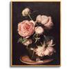 hyidecorart Quadro con Cornice Fiori Vintage Soggiorno Corridoio 20x25 cm | Arte Retro, Stampa HD, Facile da Appendere, Montaggio Rapido, Per Molte Stanze, Decorazione Murale, Regalo, Piccolo Formato