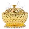 Agatige Porta Bruciatore Di Incenso Vintage Lotus, Mini Bruciatore Incenso Carboncini per Incenso Ciotola Porta Bruciatore in Metallo Porta Incenso per Decorazione Home Office Feng Shui(Oro)