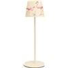 Majestic ALEA DULAC FG - Lampada da tavolo LED senza fili ricaricabile per interni ed esterni, H37cm, confezione regalo riutilizzabile, design registrato Fenicotteri