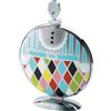 Alessi MW08 Fatman, Alzata Pieghevole di Design, Acciaio Decorato