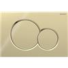 Geberit Placca Geberit Sigma01 Round Ottone Lucido Doppio Tasto | 115.770.DT.5 Ottone Lucido